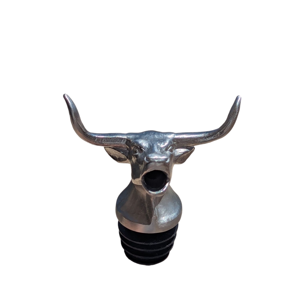 Silver Bull Bottle Stopper Spout